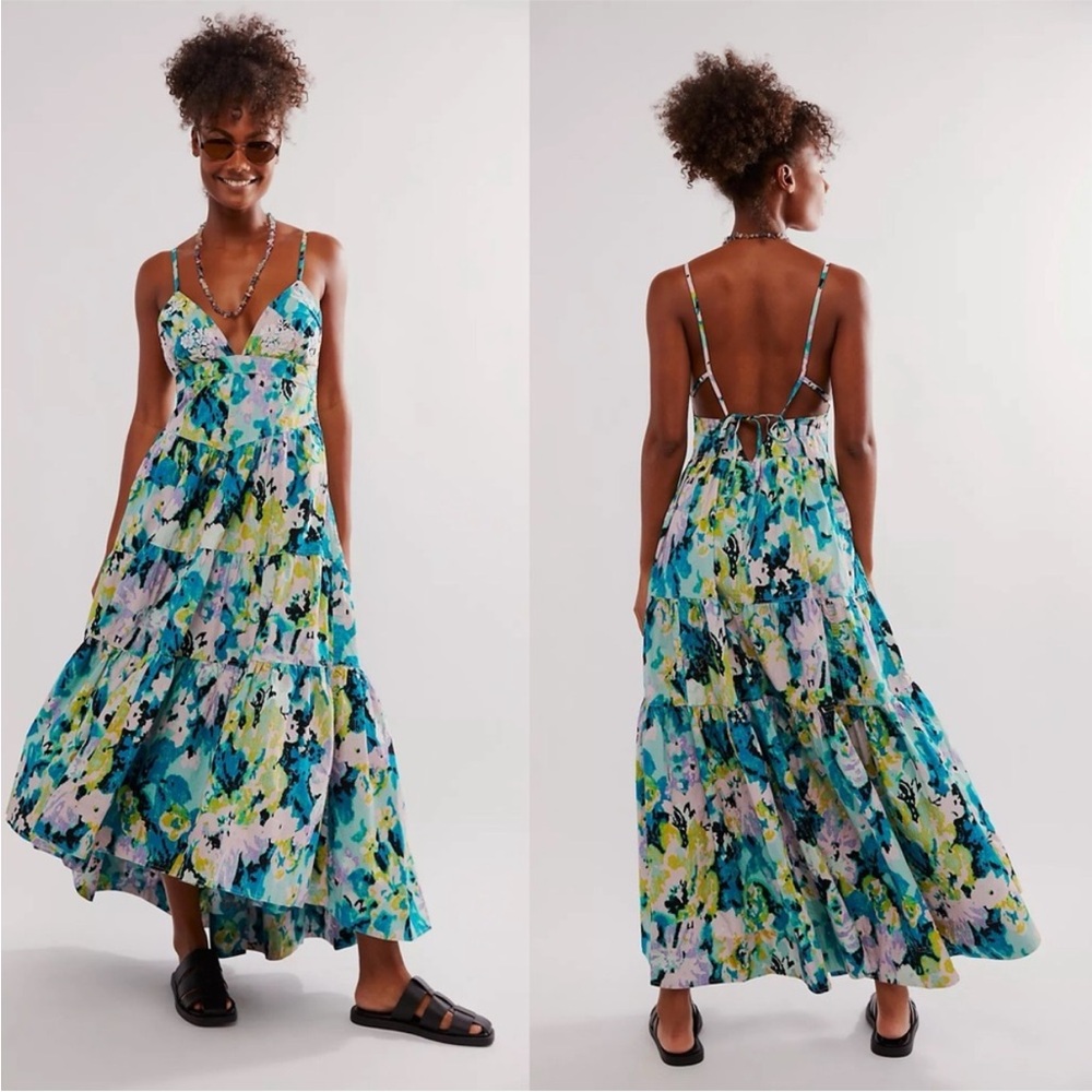 NWOT Free People Long Love Midi Floral Maxi Dress